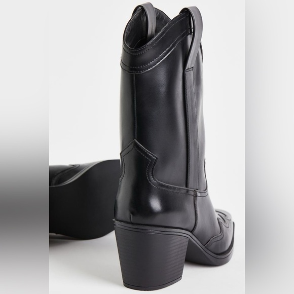 Black western boots size 9 NWOT🦋 coastal cowgirl - Picture 4 of 8